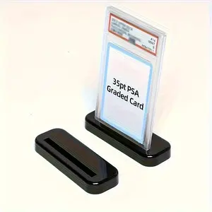 10pcs Display Stands - Compatible with PSA, BGS Slabs, Collectible Card Holder for 35pt Graded Sports Cards, Trading Card Organizer