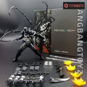 Agent Venom Revoltech Action Figure - 6 Collectible Model - Perfect Gift for Superhero Fans