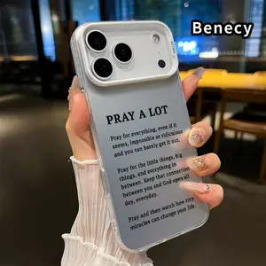 Phone Case for iPhone 17 16 15 14 Pro Max 13 12 11 XR XS Plus Air E Prayer's Essence Full Body Coverage Raised Edges Camera Protector Phone Cover Gift