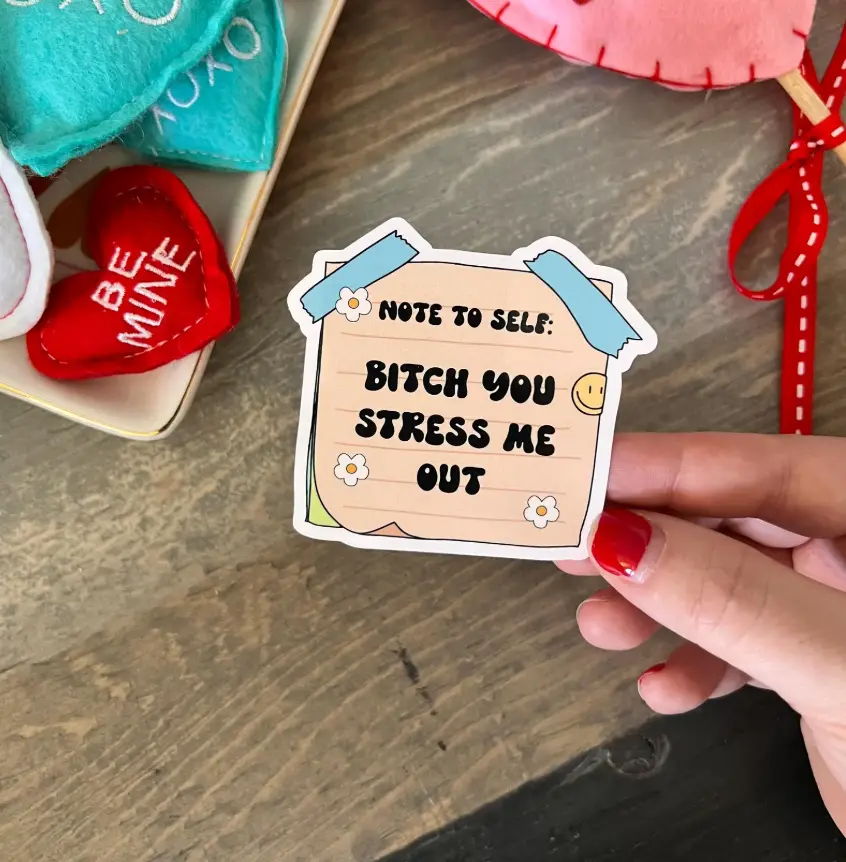 Funny Positive Affirmation Decal Stickers - Colorful Home Decor Stickers for Mental Health - Ideal for Kindle, Laptop Users, Decal Sticker