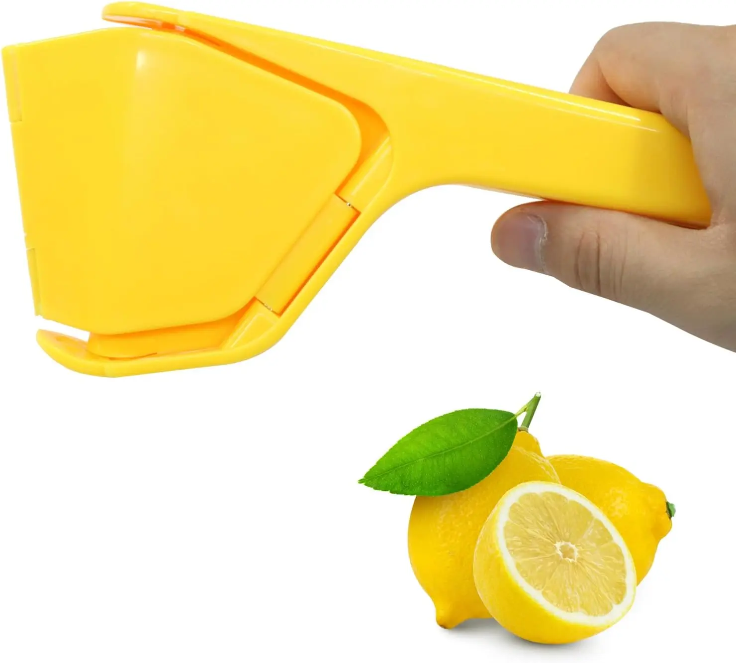 Lemon Citrus Squeezer - Easy Fruit Juice Extractor Utensils,Lemon Juice Squeezer – Heavy Duty Citrus Press, hand juicersqueezer, Max Yield, Min Effort, Fresh Juice in 3 Simple Steps, Includes Bowl & Juicer Cup,campingessentials,campinggear