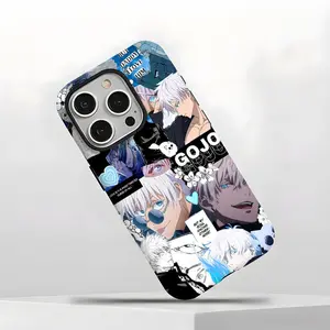Jujutsu Kaisen Satoru Gojo iPhone Case - Stylish Anime Character Protective Case with Shockproof, Scratch-Resistant, Durable Design Compatible with iPhone 16/15/14/13/12/11 Pro Max/Plus