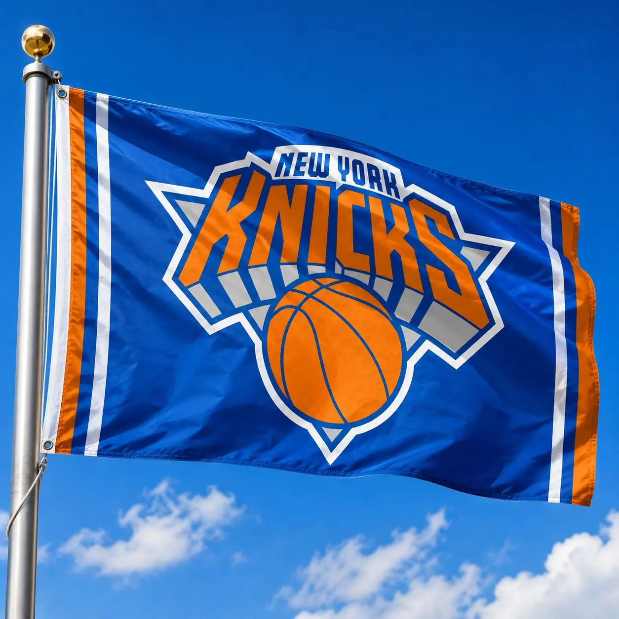 New York Basketball Team Flag 3x5 Ft, Sports Fan Banner, Outdoor Garden Flag, Man Cave Wall Decor, Gift for Fans