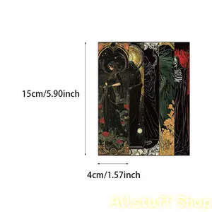 30/60PCS Gothic Dark Wizard Bookmarks, Creative Reading Tags for DIY Book Lovers, Cozy Winter Reading Accessories