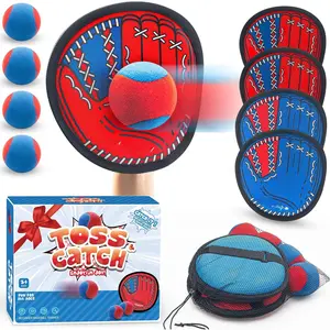 Toss and Catch Ball Game Kids Toddler Baseball Glove & Catch Ball Toys Outdoor Games for Family Beach Yard Outside Birthday Christmas Gift for Ages 3-12 Year Old Boys Girls