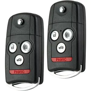 Keyless Entry Flip Key Replacement for 2011-2014 Acura TL TSX/2011-2012 Acura ZDX/2011-2012 Accord 313.8Mhz Control MLBHLIK-1T (Pair)