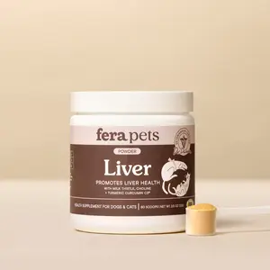 Fera Pets Liver Support for Dogs & Cats – Vet‑Formulated Supplement with Milk Thistle, Turmeric, Antioxidants & Essential Nutrients