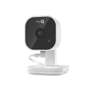 myQ Smart Indoor Security Camera – HD Video, Night Vision, Motion Detection, Wi-Fi, Two-Way Audio, Smartphone Control Lens