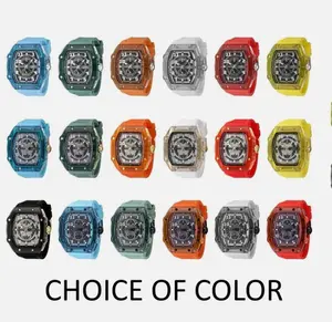 Invicta Racing Men's 48.5mm Skeleton Tonneau Quartz Watch - Choice of Color