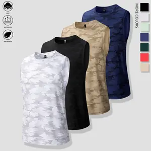 4 Pack Camouflage Tank Top for Men – Casual & Sports Style, Lightweight Summer Outdoor Shirt, Comfortable Fit