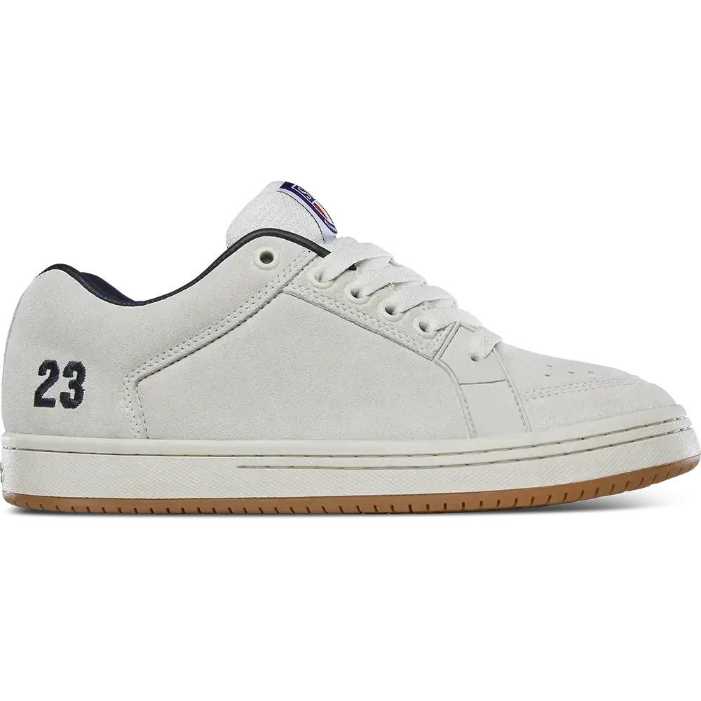 etnies Sal 23 OG White Classic Skate Shoes – Sal Barbier 90s Hoops Style, Classic Sneakers Designed in California for All-Day Comfort., Sports Shoes, Rubber, Closed, Suede, Casual, Round Toe, Eva, Laces, Footwear, Athletic, Trainer, Low Top, Skateboarding