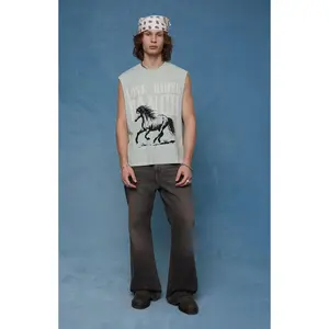 Pacsun Men's Jordan Baggy Bootcut Jeans Washed Brown