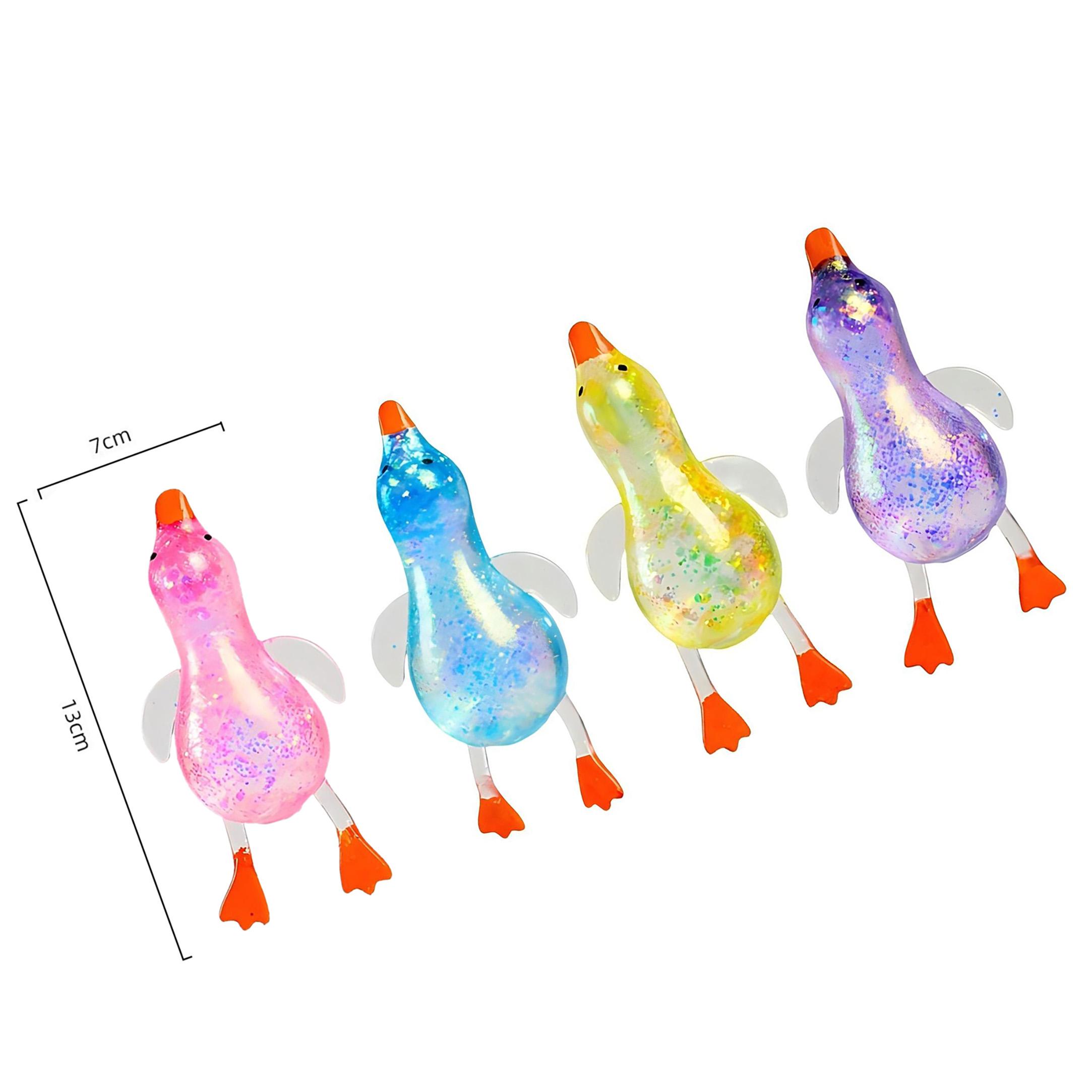 Cute Duck Stress Ball TPR Squishy Fidget Toy Soft Slow Rise Anxiety Relief Sensory Toy Easter Basket Stuffer Desk Decor Kawaii Gift Kids Adults Trending 2026