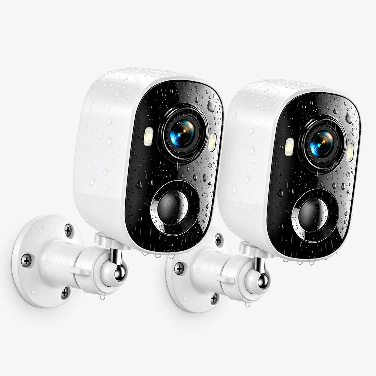 2K Wireless Outdoor Camera Security, 2.4G Wi-Fi, HD Video, Night Vision, Motion Sensor, Instant Alert, AI Human Detection, 2-Way Audio, Spotlight, Siren Alarm, Mount Compatible, Smart Home Integration