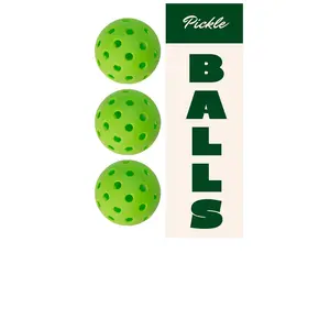 On Holiday Pickleball Set Of 6 Green Pickleball Balls in Green