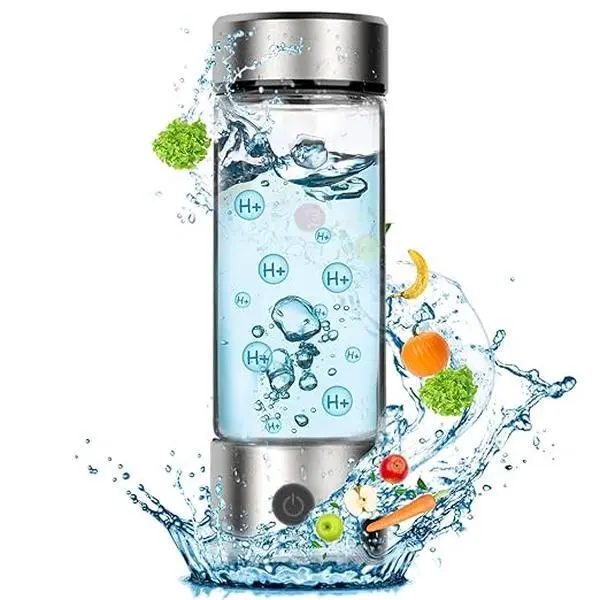 Hydrogen Water Bottle 1 Count Reusable Hydrogen Water Generator Water Glass Cup Rich in Hydrogen Drinkware Mug for Home School Outdoor Travel Boyfriend Gifts Girlfriend Gifts Travel Essentials - Tumbler
