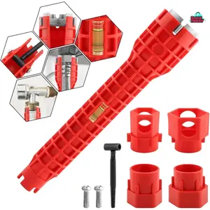 14-in-1 Multifunctional Socket Wrench Multi-Tool Set, Swivel Socket Set with Faucet & Sink Installer for Bathroom & Kitchen Fixtures, Essential DIY Plumbing Hand Tool