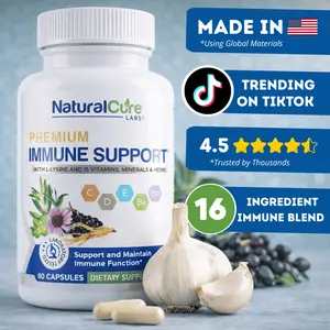 Immune Support 16-in-1 Vitamins, Mineral, Herbs, and Botanicals. Award-winning Blend for Immune Health, 60 Vegan Capsules