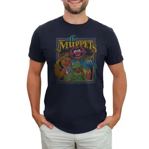 Men's The Muppets Distressed Retro Character Frame T-Shirt