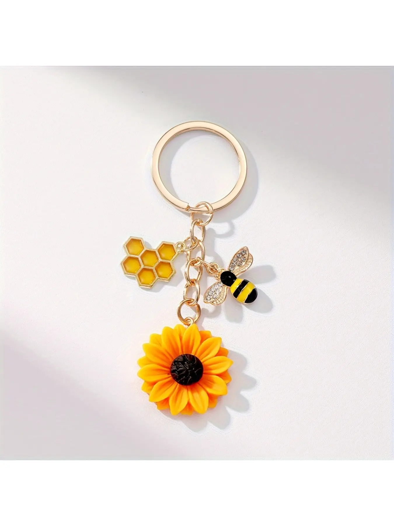 1pc, trolley shopping cart, US dollar, euro, Angel glossy car keychain, metal token keychain, small gift shopping cart, pendant, Key Charms