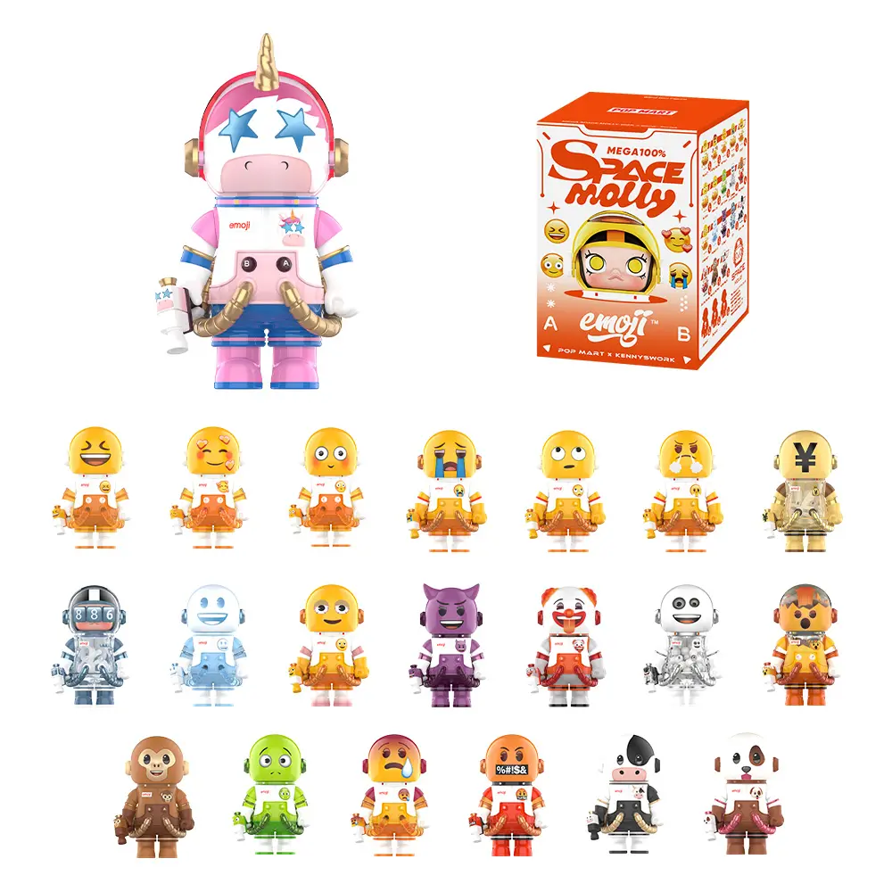 POP MART MEGA SPACE MOLLY 100% × emoji？ Series