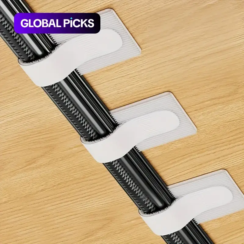 Self-Adhesive Cable Clips for Desk, 30 Pcs Cable Management Holders, Multipurpose Cable and Cord Organizer, Under-Desk Organizer and Office Desk Accessories, Home Organizer for Office, Bedroom and Living Room #GLOBAL PICKS