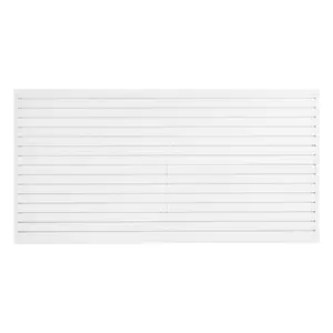 VEVOR Slat Wall Paneling, 8x 4 ft, PVC Garage Slatwall with Accessories, White Slat Wall Easy-to-Install Adjustable Slatwall Panel with Coupling Structure DIY Cutting, Fits for Storage Display