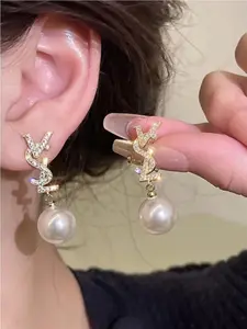 Elegant Pearl Earrings for Women, High-End Luxurious Style, Perfect for Parties, Festivals, New Year, Daily Wear, Ideal Gift, Fashion Earring, Earrings Jewelry, Pearl Embellished