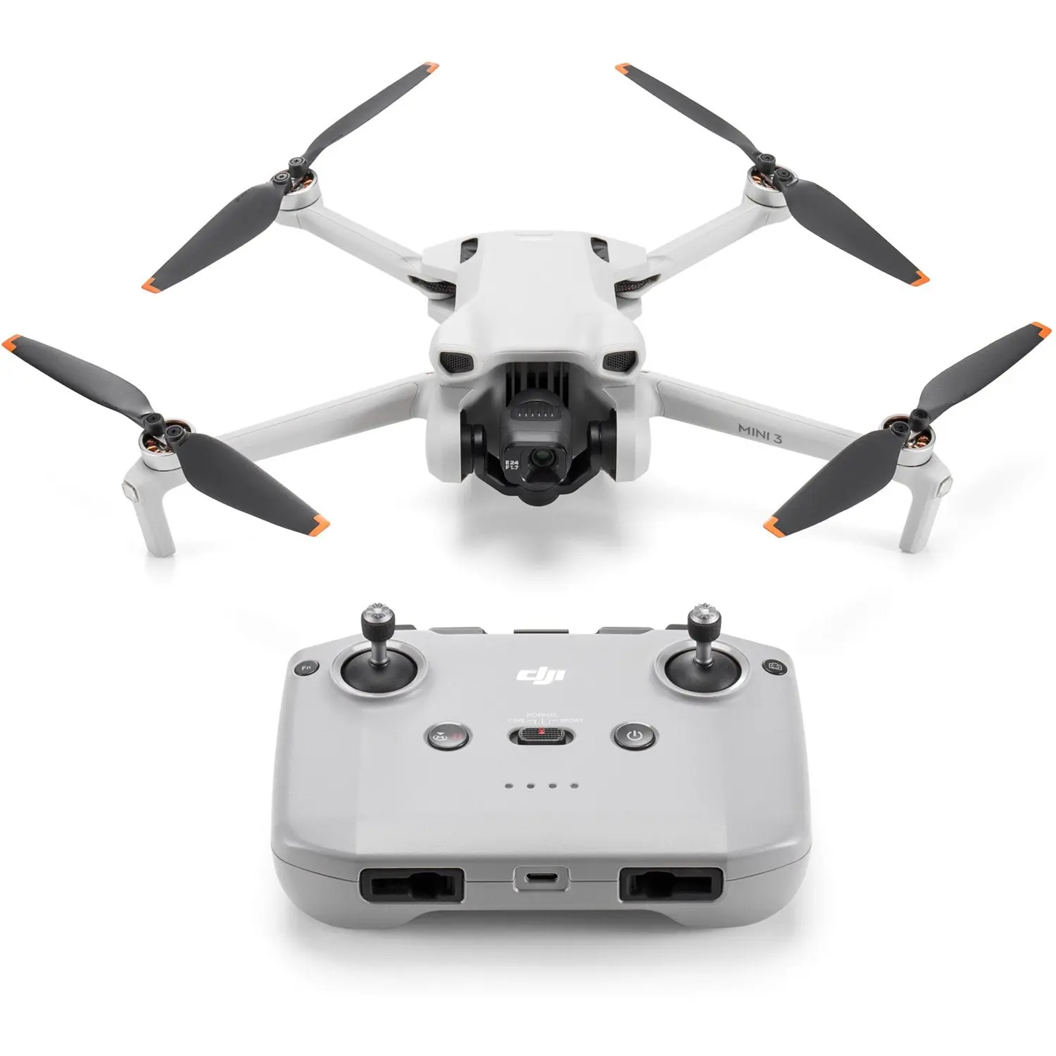 DJI Mini 3 Foldable Electronic Camera Drone Bundle with DJI RC-N1 Remote Controller, Photography Accessories, Compact Electronic Device, Quadcopter