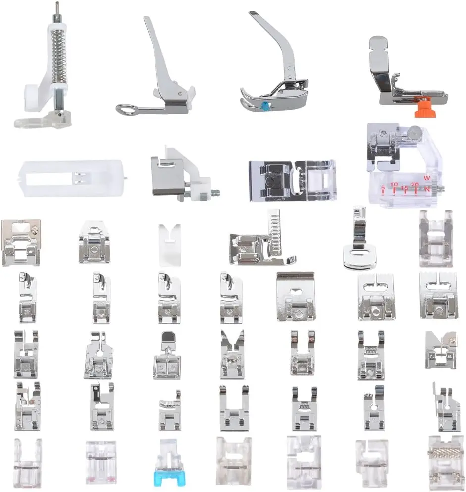 42 PCS Sewing Machine Sewing Foot Presser Foot Set for Brother, Singer, Janome, Elna, Toyota, New Home, Simplicity and Kenmore Low Shank Sewing Machines - Home Improvement.