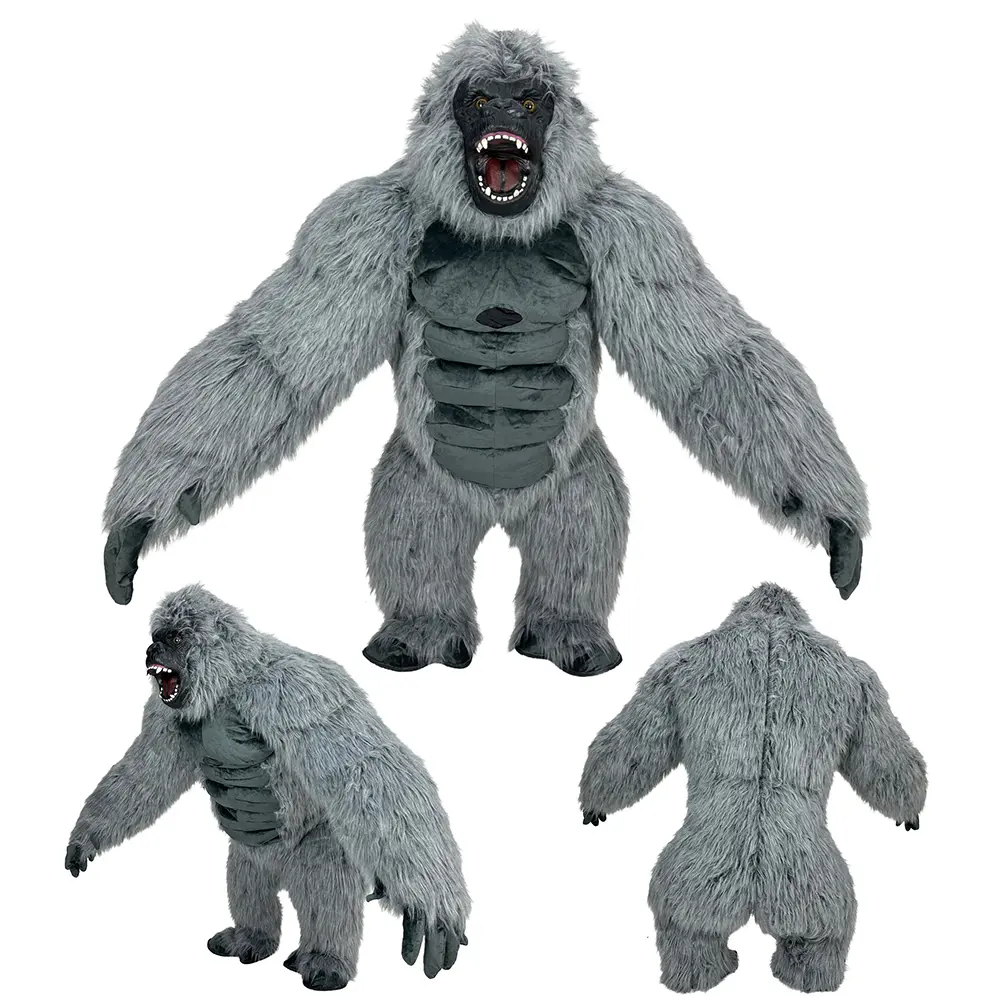 Giant Gorilla Inflatable Costume for Adults, 8.5ft Funny Plush Blow Up Suit with Fan & Breathable Mesh for Halloween & Cosplay Parties, Outfits, Costume Ideas, Funny Costumes Clothes Aesthetics