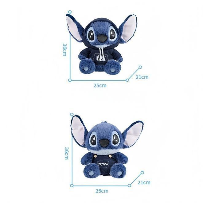 Disney Stitch Series Sitting Plush - Cute Bear Stuffed Animal Doll,Soft Material,Bedroom Decor,Kawaii Gift for Boys & Girls
