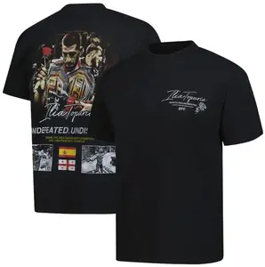 Youth and Adult Mens Black Ilia Topuria Tea And Roses Shirt, UFC Fighter Tee, MMA Champion T-Shirt, Ilia Topuria Fan Gift, Streetwear Top