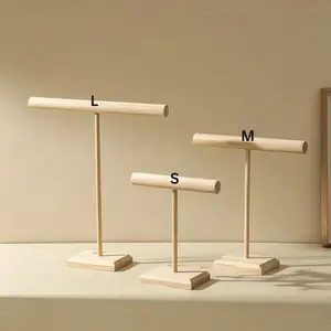 Wooden Bracelet Display Stand, 1 Count Jewelry Display Stand, Bracelet Display Props for Live Streaming, Home Organizer for Jewelry