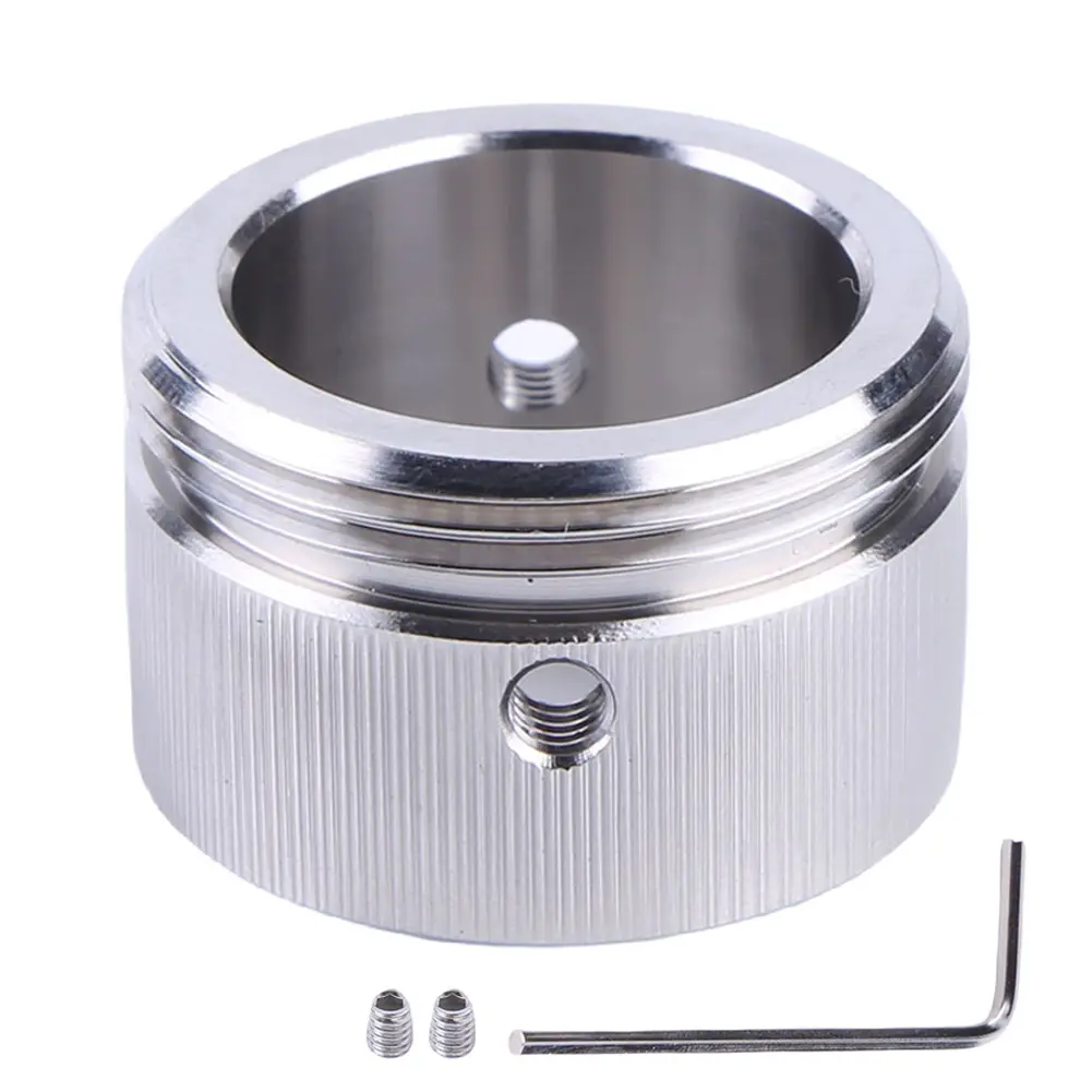 Stainless Steel M30-Threads Thermostat RA Adapter, Vertical Stripes Radiator Valve Thermostat Head, Universal Rustproof Heating Valve Accessory for Kitchen, Bathroom