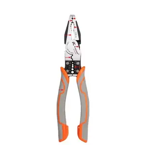 Kapusi Industrial Multi-Functional Wire Cutters, Ergonomic Offset Pliers, Adjustable Pliers, Sharp Nose Diagonal Cutting Pliers, Line Pressing and Stripping Tool
