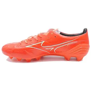 Mizuno Alpha Artificial Turf Anti-Slip Wear-Resistant Men's Football Shoes Red Trending Shoes, House White Official Shoes to Get / Maison Mihara
