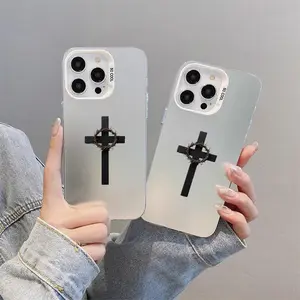 Cross Phone cases for iphone 11 cases and iphone 15 pro max case, high gloss TPU soft protector, fits 12, 13, 14, 16, premium, elegant