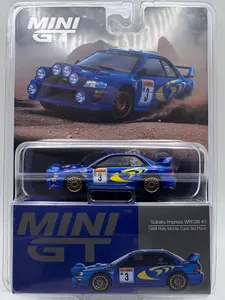 Mini GT Subaru Impreza WRC98 #3 1998 Rally Monte-Carlo 3rd Place - #975 - 1:64 Scale Model Car