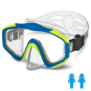 Kids Swim Goggles with Nose Waterproof Design, Wide View Swimming Goggles for Child 3-15,  Anti Fog&UV No Leaking Goggles for Boys Girls