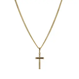 Minimal Cross Necklace - 14K Gold-Plated