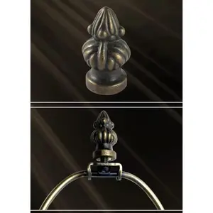 2 Packs Small Size 1-3/8 Inch Antique Bronze Lamp Finial Cap Knob Decoration Accessories for Lamp Shade