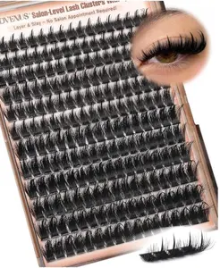 Goddvenus Manga Lash Clusters With Spikes Wispy Cluster Eyelash Extensions Fluffy Anime Eyelashes Clusters Reusable Faux Mink Fairy Individual Lash Extension (D Curve 12-18mm 204 pieces)
