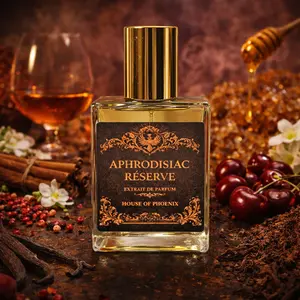 Aphrodisiac Reserve Extrait de Parfum Spray for Unisex 50ML by The House of Phoenix Perfume - New Tri-Brid Blend Cognac Tonka Bean long lasting perfume Castoreum Patchouli