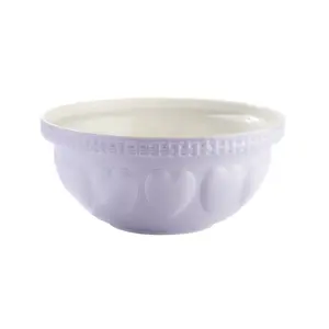 Mason Cash Hearts S12 (4.25 Qt) Mixing Bowl | Lavender