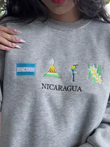 NICARAGUA Embroidered Sweatshirt - EMBROIDERY Sweatshirt