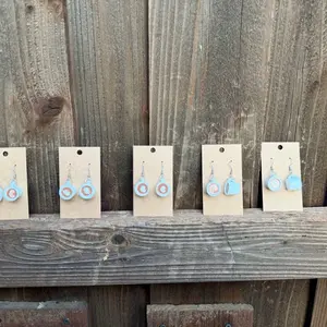 Coffee mug heart earrings