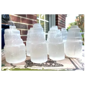 Selenite Towers 2-2.5” inches each Small Gift Crystal Lover Satin Spar Free Gift Wrap