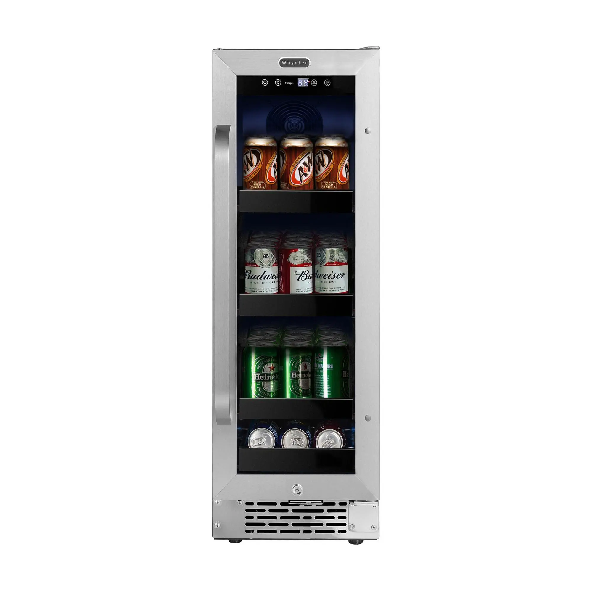 Whynter 60-Can Beverage Refrigerator with Lock Whynter 60-Can Beverage Refrigerator with Lock