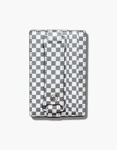 Gray Checkered Wallet - Final Sale